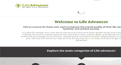 Desktop Screenshot of lifeadvancer.com